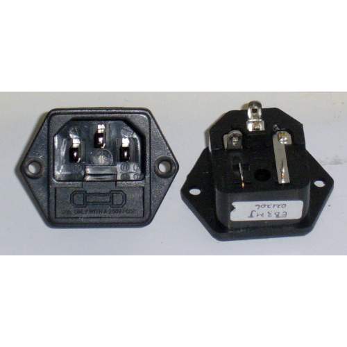 IEC Inlet + Fuse Holder, each